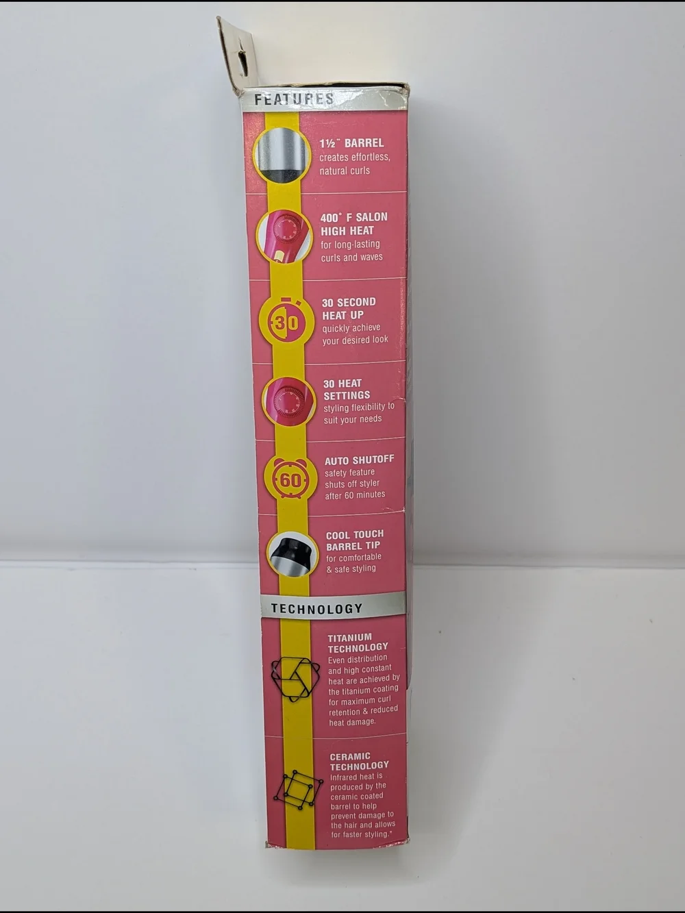 Remington 2-in-1 Curling Iron in Pink C15238CL 1 1/2